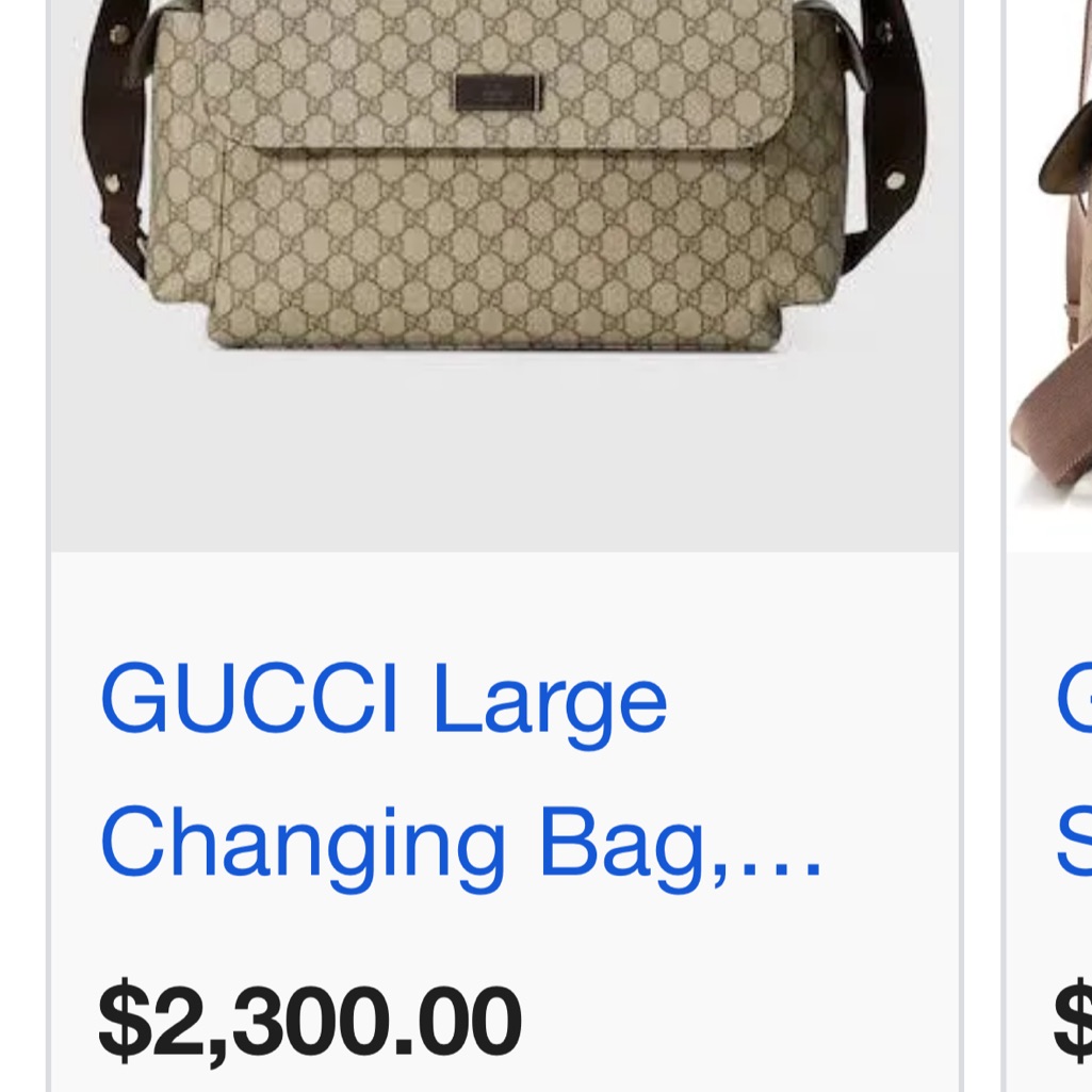 Gucci Beige And Brown Diaper Bag